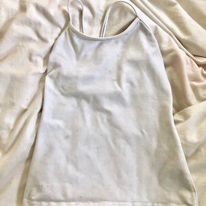 Lululemon White Power Y Racerback Tank Sz 4